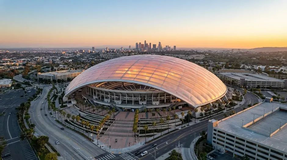 Le SoFi Stadium de Los Angeles, stade ultramoderne de la Coupe du Monde 2026